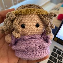 Angelito Amigurumi. Un proyecto de Macramé, Crochet y Amigurumi de Jacqueline Jimenez Rosales - 12.12.2023