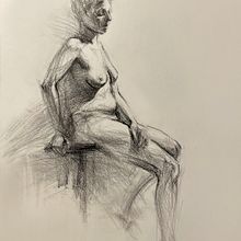 My project for course: Fundamentals of Figure Drawing with Charcoal. Fine Arts, Drawing, Realistic Drawing, and Figure Drawing project by Beata Stolarska - 01.17.2024