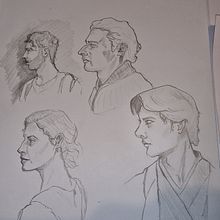 My project for course: Portrait Sketchbooking: Explore the Human Face. Sketching, Drawing, Portrait Drawing, Artistic Drawing, and Sketchbook project by r_shepherd - 01.19.2024