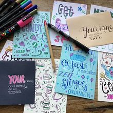 Mijn project van de cursus: Creatief tekenen en handletteren voor beginners. Un projet de Illustration traditionnelle, Lettering, Dessin , et Lettering manuel de Ilse Van Esch - 19.01.2024