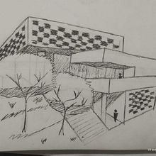 Mi proyecto del curso: Sketching para arquitectura: imagina con papel y pluma. Un progetto di Architettura, Bozzetti, Disegno, Illustrazione architettonica, Sketchbook e Progettazione dello spazio di Santiago Alvarado Morales - 19.01.2024