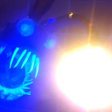 Anglerfisch Lampe aus Filz Ein Projekt aus dem Bereich H, werk und Nadelfilzen von Kathi - 20.01.2024