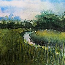 Watercolor, Landscapes. Pintura projeto de Anna Sokół - 20.01.2024