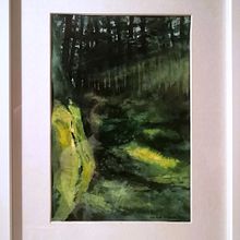 Watercolor, Forest . Pintura projeto de Anna Sokół - 20.01.2024