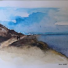 Watercolor, Sardegna. Pintura projeto de Anna Sokół - 20.01.2024