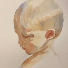 My project for course: Illustrated Portrait in Watercolor. Un progetto di Illustrazione tradizionale, Belle arti, Pittura, Disegno, Pittura ad acquerello, Disegno di ritratti e Disegno artistico di Linda Wåhlander - 21.01.2024