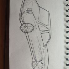 My project for course: Car Design sketching Ein Projekt aus dem Bereich Design, Industriedesign, Produktdesign und Skizzenentwurf von Elías Cueik - 21.01.2024