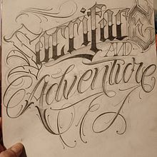 Mi proyecto del curso: Lettering para tatuajes. Calligraph, Lettering, and Tattoo Design project by Marc Soler Ros - 01.18.2024