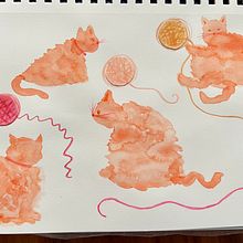 My project for course: Creative Watercolor Sketching for Beginners. Un progetto di Illustrazione tradizionale, Bozzetti, Creatività, Disegno, Pittura ad acquerello e Sketchbook di cetay72 - 21.01.2024