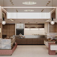 "Allotino" a French-Middle Eastern Patiserie in Greece.. Interior Architecture, Interior Design, Interior Decoration, Retail Design, and Spatial Design project by Maria Nefeli Pachta - 01.20.2024