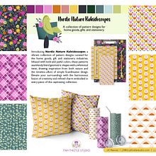 Nordic Nature Kaleidoscopes - A collection of pattern design for home goods, gifts and stationery. Un proyecto de Pattern Design de Jill Reeves - 22.01.2024