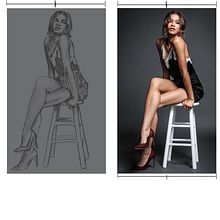 My project for course: copying human body and exagerate. Traditional illustration, Sketching, Pencil Drawing, Drawing, Digital Illustration, and Digital Drawing project by marcellaoddo - 01.22.2024