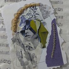 Mon projet du cours : Technique de broderie expérimentale sur papier. Un proyecto de Bellas Artes, Collage, Bordado y Diseño textil de stephanie_aggar - 22.01.2024