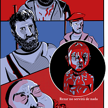 Ilustración vectorial de película: Cuando acecha la maldad. Un proyecto de Ilustración vectorial, Diseño de carteles e Ilustración digital de Julián Tejeda - 22.01.2024