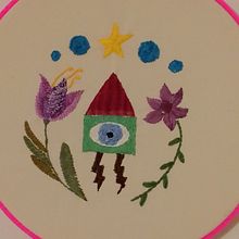 Meu projeto do curso: Bordado contemporâneo com pontos tradicionais mexicanos. Arts, Crafts, Embroider, Fiber Arts, and Textile Design project by Vera Lúcia Ferreira Santos - 01.23.2024