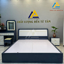 Giường gỗ ép mdf chống ẩm bảo hành 3 năm tại Tâm Việt. Design, Music, Motion Graphics, and Traditional illustration project by Nội Thất Tâm Việt - 01.23.2024