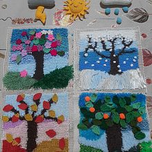 Mi proyecto del curso: Introducción al latch hooking y locker hooking. Un progetto di Interior Design, Fiber Art e Textile Design di erikarossel.e - 23.01.2024
