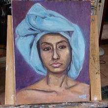 Meu projeto do curso: Pintura a óleo: explore a criatividade no retrato. Un progetto di Belle arti, Pittura, Disegno di ritratti e Pittura ad olio di Danilo Campos - 23.01.2024