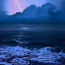 "Stormy Seas" (Tutorial Painting) Ein Projekt aus dem Bereich Bildende Künste, H, werk, Malerei, Kreativität und Ölmalerei von Daphne Frizzle - 23.01.2024