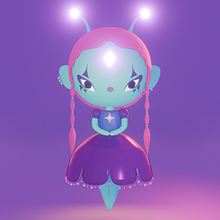 My project for course: Kawaii Character Creation in 3D with Blender. Een project van Traditionele illustratie, Ontwerp van personages, Digitale illustratie,  3D-modellering y Manga van Ligia zacha - 23.01.2024