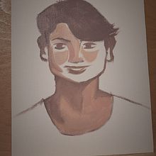 Mi proyecto del curso: Retrato artístico al óleo sobre papel. Un progetto di Belle arti, Pittura e Pittura ad olio di Leila Cema - 23.01.2024