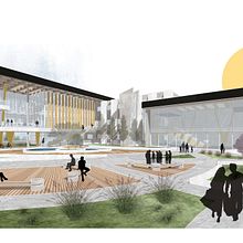 Paseo de la Fuente . Arhitectură & Ilustrație tradițională de kev_eju - 01.23.2024