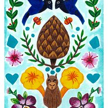 Meu projeto do curso: Introdução à ilustração floral com acrílico. Traditional illustration, Fine Arts, Painting, Drawing, Acr, lic Painting, and Botanical Illustration project by Celina De Lorenzi - 01.24.2024