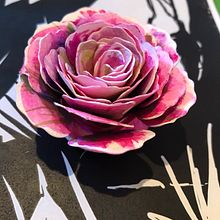 Fleur aquarelle papercut . Paper Craft project by Anne P - 01.24.2024