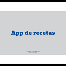 Mi proyecto del curso: Introducción al UX Writing. Un progetto di UX / UI, Design dell’informazione, Cop, writing e Progettazione di applicazioni di Lilia Guadalupe Mancilla Becerra - 24.01.2024