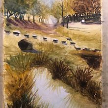 Il mio progetto del corso: Paesaggi naturali ad acquerello Ein Projekt aus dem Bereich Bildende Künste, Malerei und Aquarellmalerei von Adele - 24.01.2024