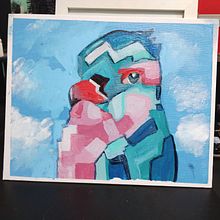 Mi proyecto del curso: Pintura acrílica estilizada: explora el color y la forma. Un progetto di Pittura e Pittura acrilica di Ivania Asencio Plaza - 25.01.2024