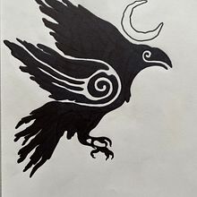 Nordycki Kruk   Ein Projekt aus dem Bereich Tattoodesign von Filip Skotarczak - 25.01.2024