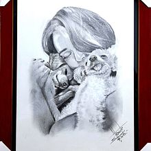 EL AMOR Y CARIÑO A NUESTROS HERMANOS PELUDITOS. Un proyecto de Dibujo a lápiz de alexandr Jofre Duran - 19.12.2023