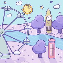 Mi proyecto del curso: Diseño de mundos kawaii: crea ilustraciones alegres. Design de personagens, Ilustração digital, e Mangá projeto de Alba Reimundez - 25.01.2024