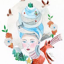 My project for course: Watercolor Techniques for Dreamlike Illustrations. Traditional illustration, Drawing, Watercolor Painting, and Editorial Illustration project by Nicole Pratt - 01.26.2024