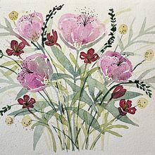 Nice garden. Traditional illustration, Fine Arts, Painting, Watercolor Painting, Botanical Illustration, and Naturalistic Illustration project by patricia555 - 01.26.2024