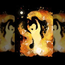 Holy Fire Digital Illustration. Digital Illustration, Editorial Illustration, and Children's Illustration project by Agnieszka Wałek - 01.26.2024
