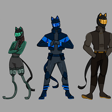 Alley Cats Lineup. Projekt z dziedziny Projektowanie postaci użytkownika alyssaurr - 27.01.2024