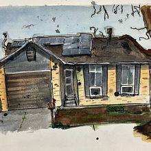 My project for course: Expressive Architectural Sketching with Colored Markers. Un progetto di Bozzetti, Disegno, Illustrazione architettonica, Sketchbook e Illustrazione con inchiostro di Robert Sharpe - 24.01.2024