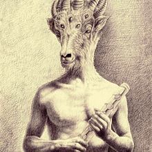APOCALIPSIS 5:6. Fine Arts, Pencil Drawing, Drawing, Creativit, Figure Drawing, Portrait Drawing, Realistic Drawing, Naturalistic Illustration, Traditional illustration, and Engraving project by Adán Aryas - 01.27.2024