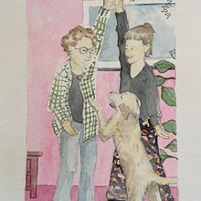 Mein Abschlussprojekt für den Kurs: Verspielte Illustration mit Aquarellfarben und Buntstiften. Traditional illustration, Painting, Watercolor Painting, Portrait Drawing, and Colored Pencil Drawing project by bara_s - 01.27.2024