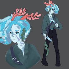 Diferyn - DND character design . Design de personagens projeto de Robin - 27.01.2024