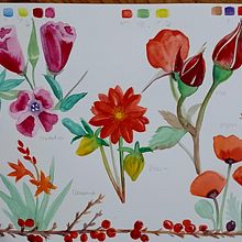 My project for course: Artistic Floral Watercolor: Connect with Nature. Un progetto di Illustrazione tradizionale, Pittura, Pittura ad acquerello e Illustrazione botanica di Anna Lau - 27.01.2024