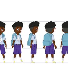 Mon projet du cours : Character design pour animation avec Photoshop. Animation, Character Design, and Character Animation project by Dan MIHINDOU MIHINDOU - 01.28.2024