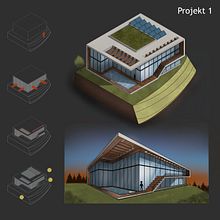 Mi proyecto del curso: Sketching arquitectónico y artístico con Procreate. Een project van Architectuur,  Schetsen, Digitale illustratie, Digitale architectuur y  Architecturale illustratie van Domenica Meyer - 28.01.2024