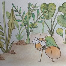 La Hormiga Quejosa. Projekt z dziedziny Trad, c, jna ilustracja, Projektowanie postaci, Grafika ed, torska, Pisanie,  R, sunek, Stor, board, Ilustracje dla dzieci, Narracja, Kreat, wne pisanie i Literatura dziecięca użytkownika olgalala - 28.01.2024