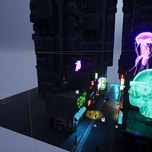Proyecto final idea de cyberpunk . 3D, Animation, Art Direction, 3D Animation, Video Games, Game Design, and Game Development project by Diego Contreras - 01.17.2024