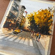 My project for course: Urban Landscapes in Watercolor. Un progetto di Belle arti, Pittura ad acquerello e Illustrazione architettonica di ray_active - 29.01.2024