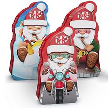 KIT KAT de Nestlé. Campaña de Navidad 2023-2024. Un progetto di Illustrazione digitale, Packaging, Character design, Illustrazione infantile e Product design di Juanma García Escobar - 25.11.2023
