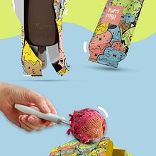 Yummy Fun Ice Cream Ein Projekt aus dem Bereich Br, ing und Identität, Design und Grafikdesign von Aurora Pulido Garcés - 29.01.2024